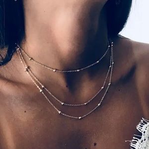 2/$10 NEW! Multilayer Chain Necklace Boho Minimalist Cute Summer Dainty